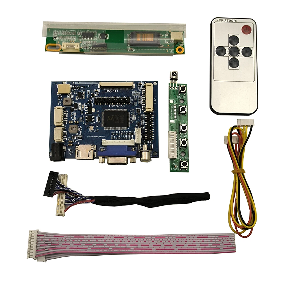 Imagem -02 - Kit Monitor Hdmi e Vga Controlador de Ecrã Led Lcd Driver Board 30 Pinos com Ccfl N156b3 B156xw01 Ltn156at01 1366x768