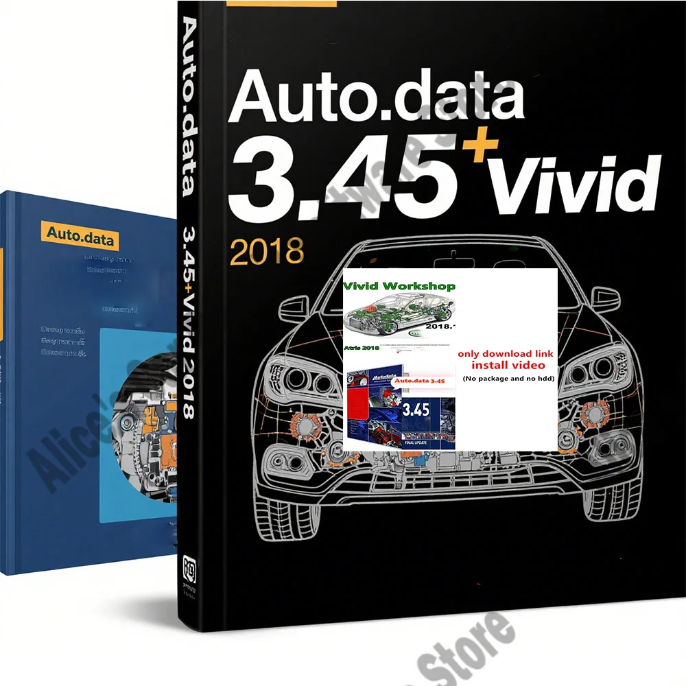 Latest Version Autodata 3.45 obd2 scanner Car Repair Software + Vivid 2018.01V Workshop Data Atris-Stakis Technik