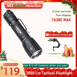 Nextorch TA30C MAX Torcia tattica LED ad alta potenza IPX8 Alta luminosità ricerca di emergenza campeggio all'aperto vita quotidiana