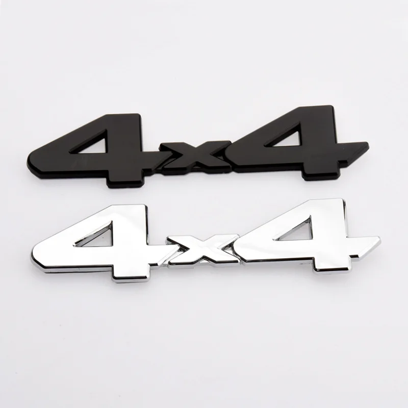 3D Metal 4x4 Logo letras emblema del maletero del coche insignia calcomanía para Toyota Tacoma todoterreno FJ Land Cruiser Hilux 4X4 accesorios adhesivos