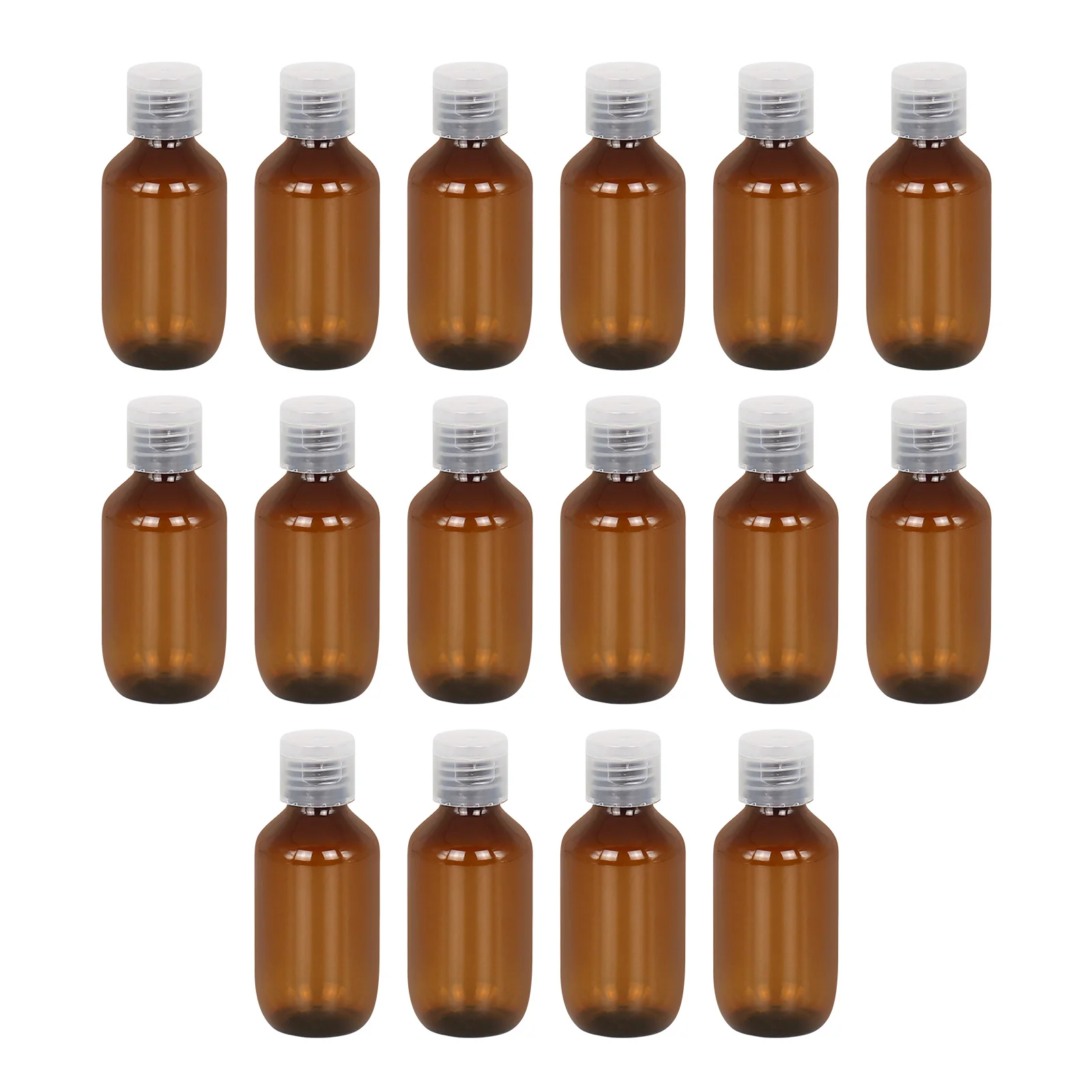 16Pcs Flip Top Travel Bottles Reusable Lotion Bottles Portable for Face Wash Sunscreen Hand Cream Travel Makeup Dispensers