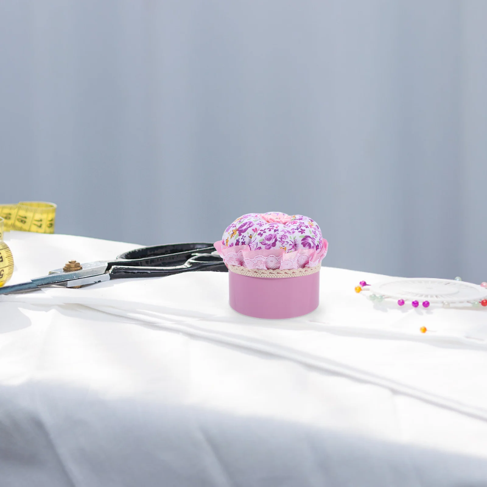 

Sewing Needle Storage Pumpkin Shaped Pin Box Cushion Needle Cushion Holder Ball Head Quilting Pins for Home Office Sewing