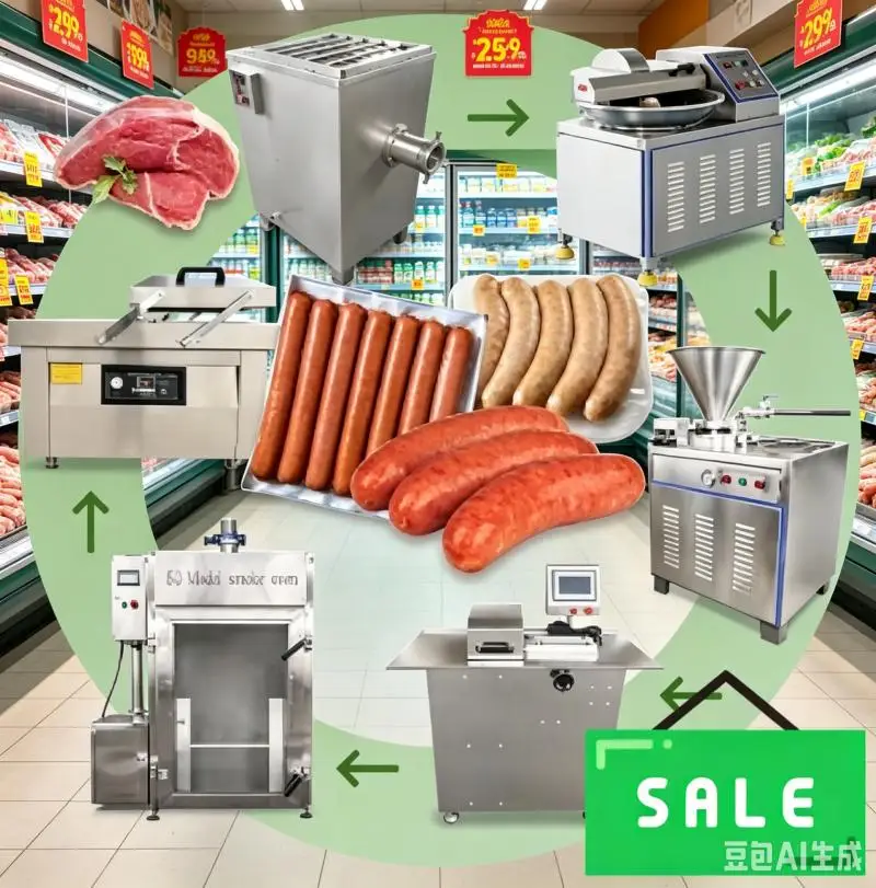 Complete Sausage Production Line Industrial Sausage Machine Sausage Making Machine Customized