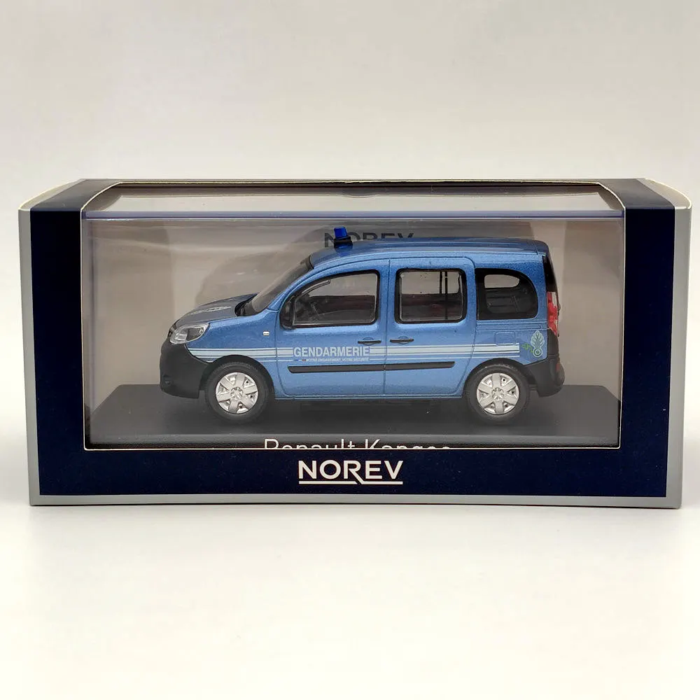 Norev 1/43 Kangoo Z.E.GENDARMERIE 2020 Niebieskie modele odlewanej ciśnieniowo Kolekcja samochodów Zabawki samochodowe Prezent