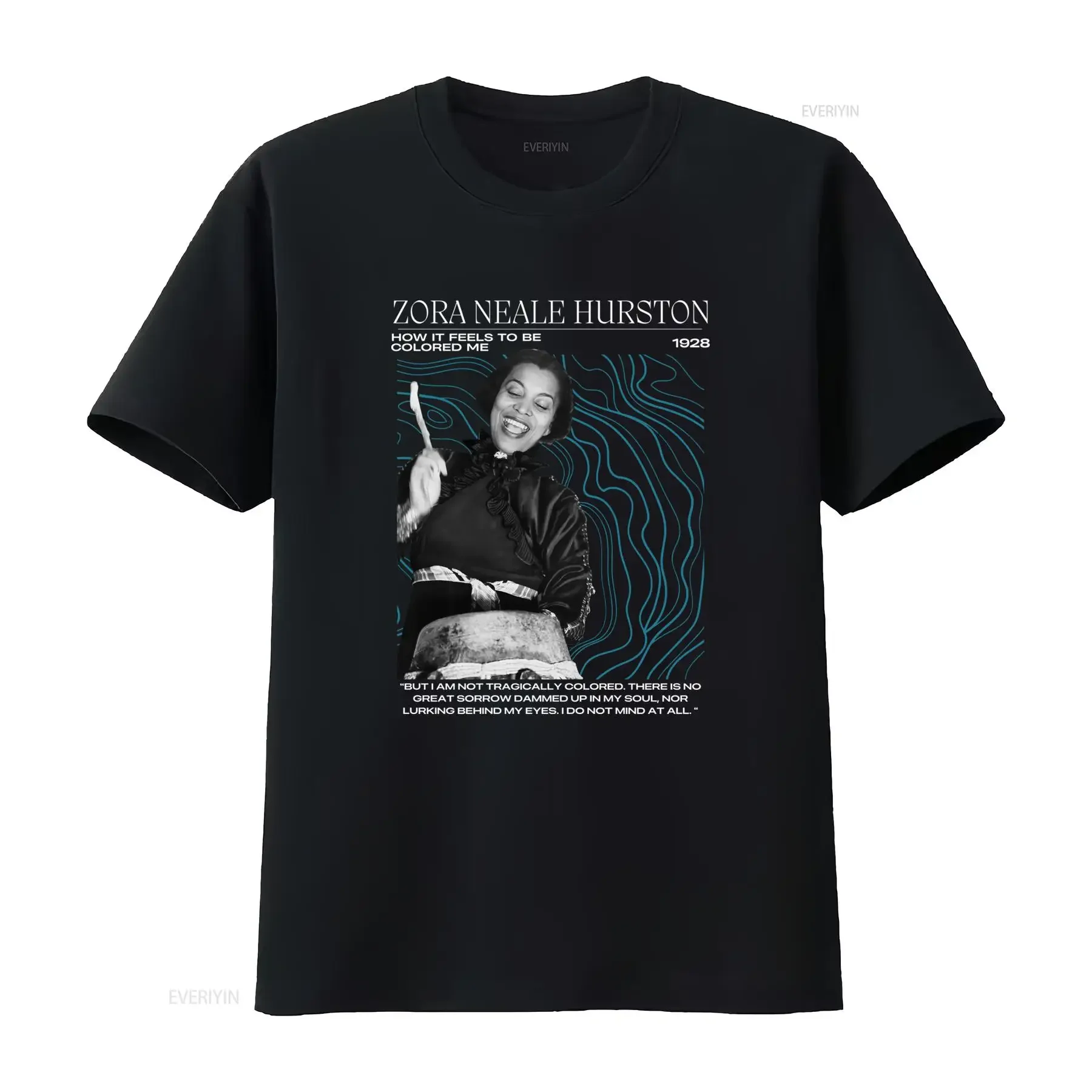 Vintage Zora Neale Hurston Literary Quote Print Casual T Shirt vintage Washed graphic Slightly Breathable Top For Everyday Wear