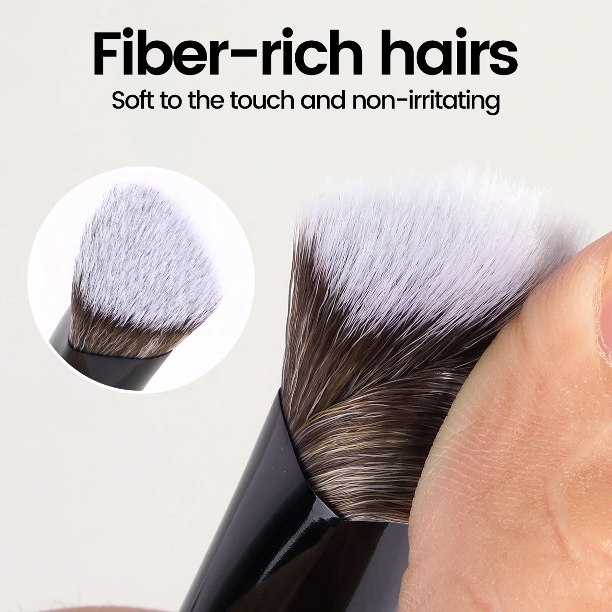 MAANGE 4 個メインメイクブラシセットフラットトップファンデーションブラシ角度付き輪郭ブラシ高密度毛フェイスメイクアップツール美容用