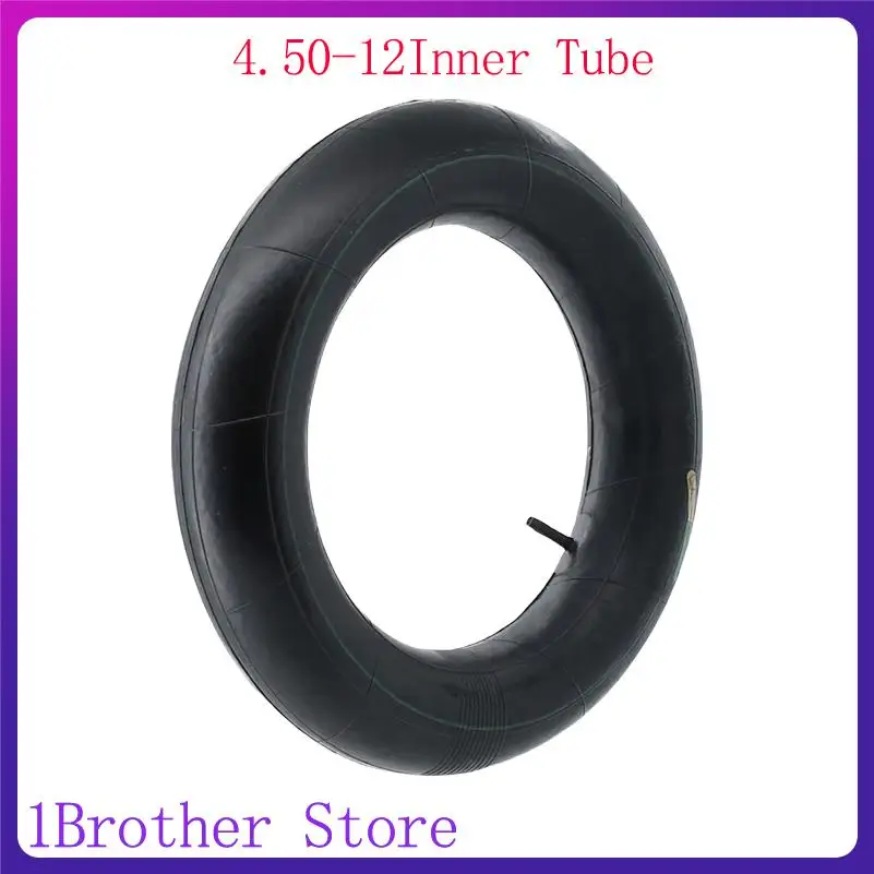 Heavy-Duty 4.50-12 Motorcycle Tire Replacement Kit Including Thick Inner Tubes for Longevity