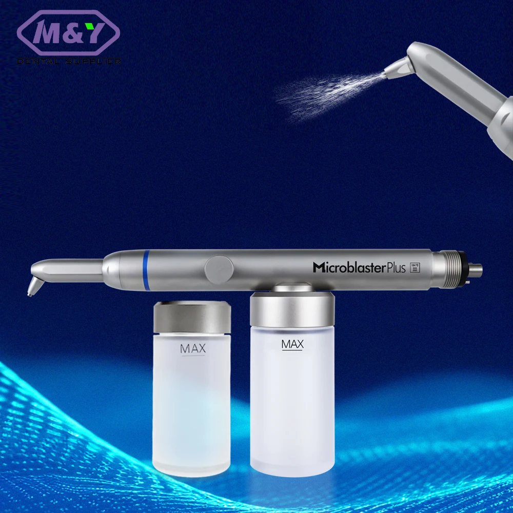 Dental Air Polisher Aluminum Oxide Microblaster Plus Orthodontic Sandblaster Detachable Head Nozzle AirFlow Inner water spray