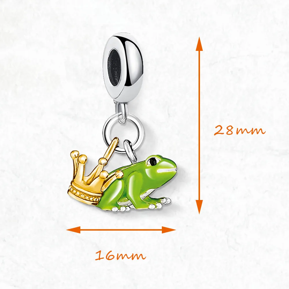 Charm Pendant Frog Prince Women Men 2024 Summer Brand New Vintage 925 Sterling Silver Gift
