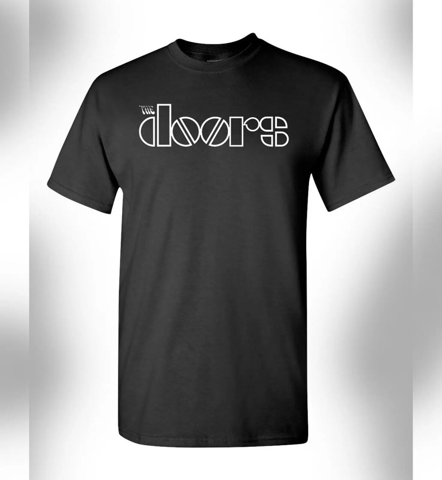 The Doors Rock Band Men Cotton T-shirt Luxury Brand Big Size Top Casual Short Sleeve Streetwear Classic New Arrival Tee S-4XL