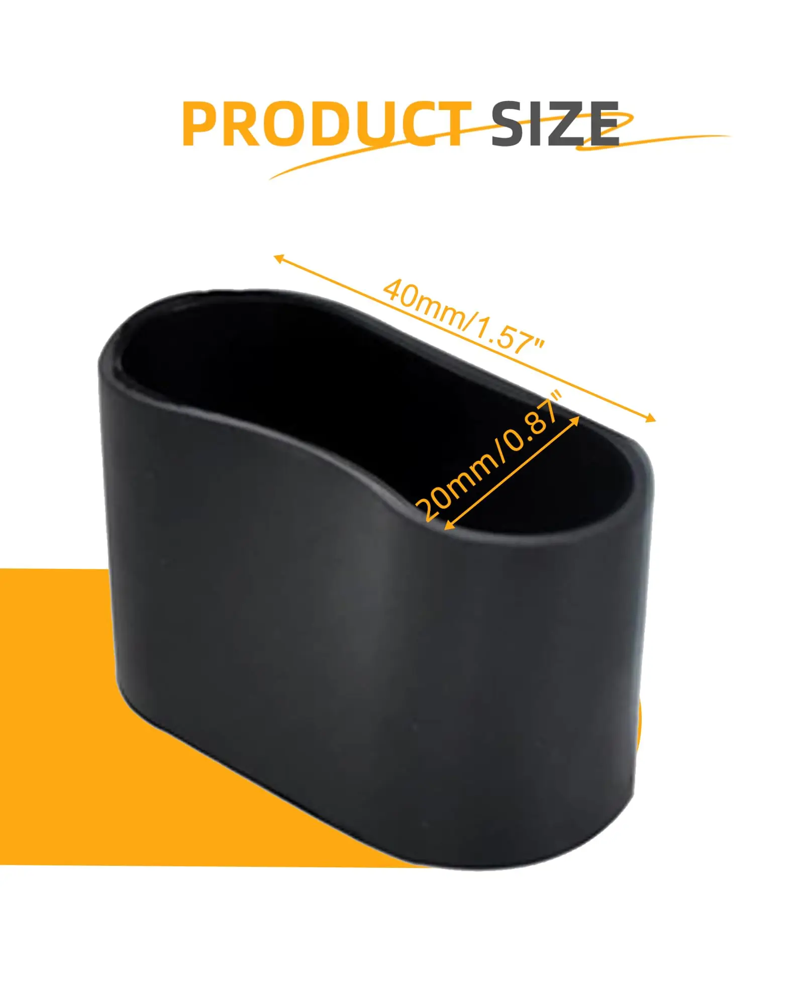 24 шт./компл. защитные колпачки оптимальный пол и шумоподавление с прочной и простой сборкой для использования в помещении черный 20X40 мм