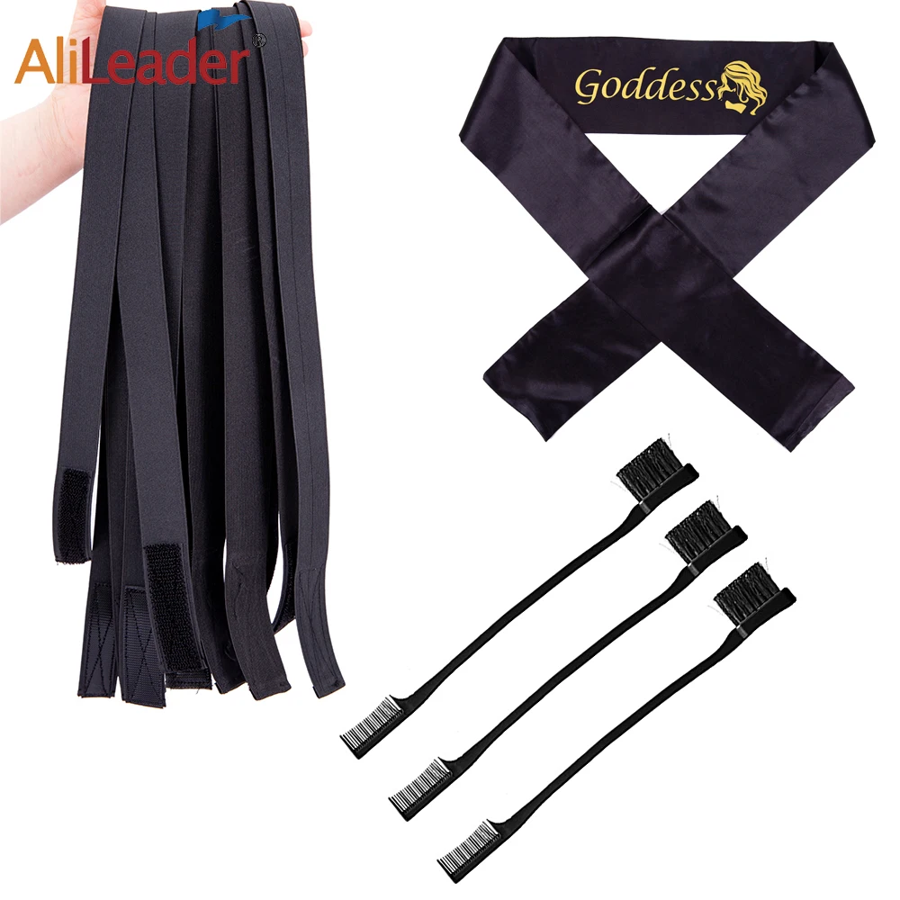 

3pcs/Pack Hairdressing Beauty Tools Elastic Headband & Satin Edge Scarves Hairband & Edge Control Hair Comb