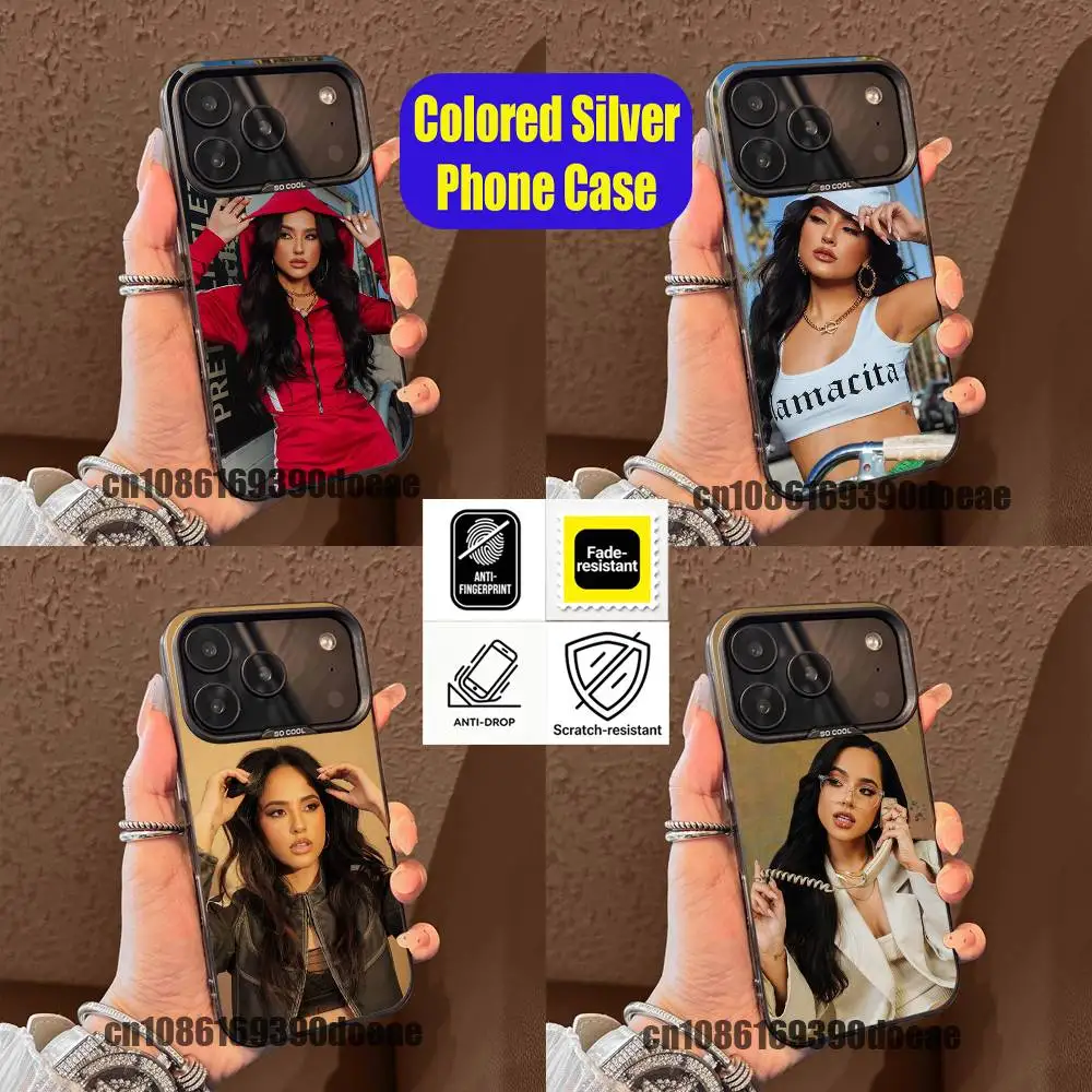 Funda de Silicona Negra Mate Becky S-Singer E-Encuentros G para iPhone SE, Pro, 13, 12, 14, MAX, 15, Mini, 17, 11, 16
