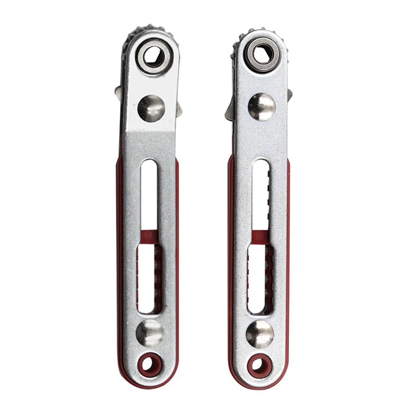 

2Pcs Mini Quick Ratchet Wrench Set Straight/Elbow Screwdriver Set Ratchet Wrench Tool Has Two Heads