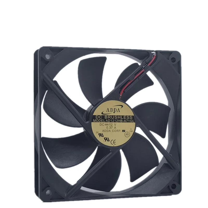 

New original AD1212HB-A71GL 12025 12V 0.37A 12CM chassis power mute cooling fan