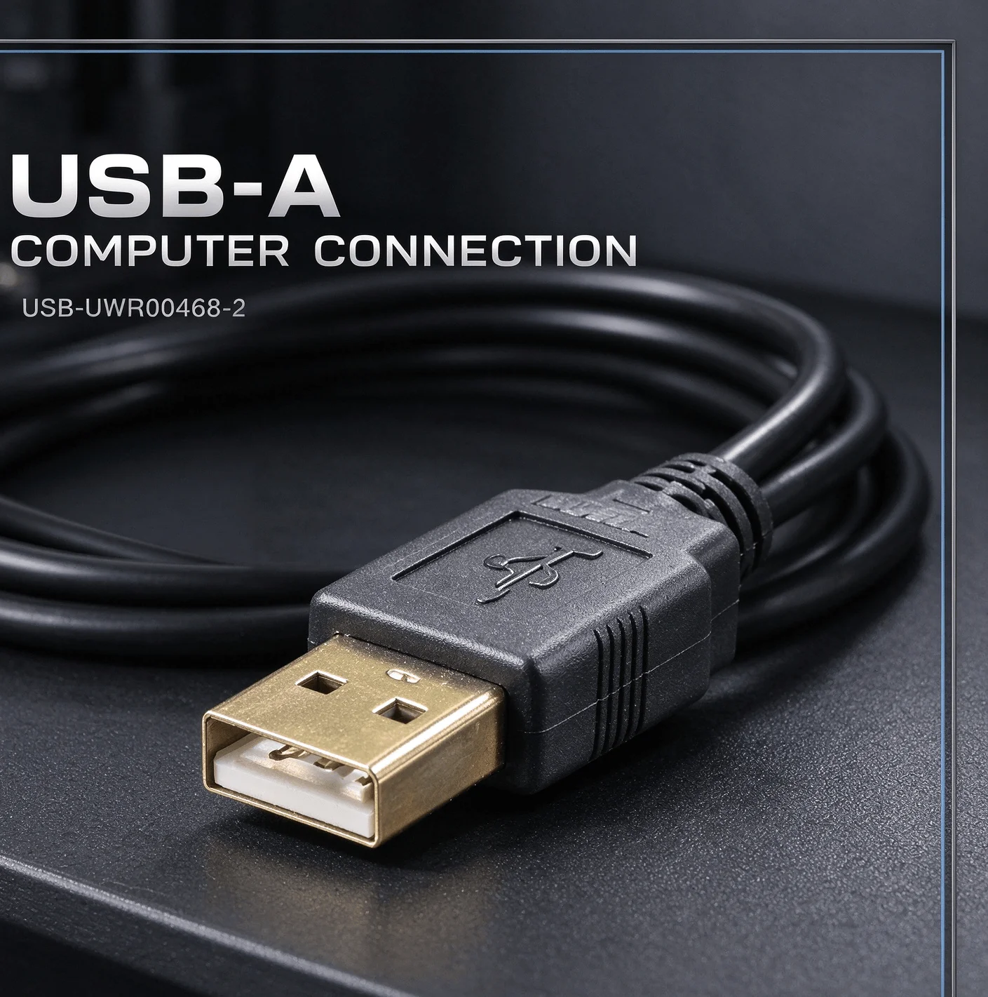 VFD USB-UWR00468-2 Communication Cable for Yaskawa V1000 J1000, USB to RJ45 3M, DriveWizard Plus Data Transfer Maintenance Wire