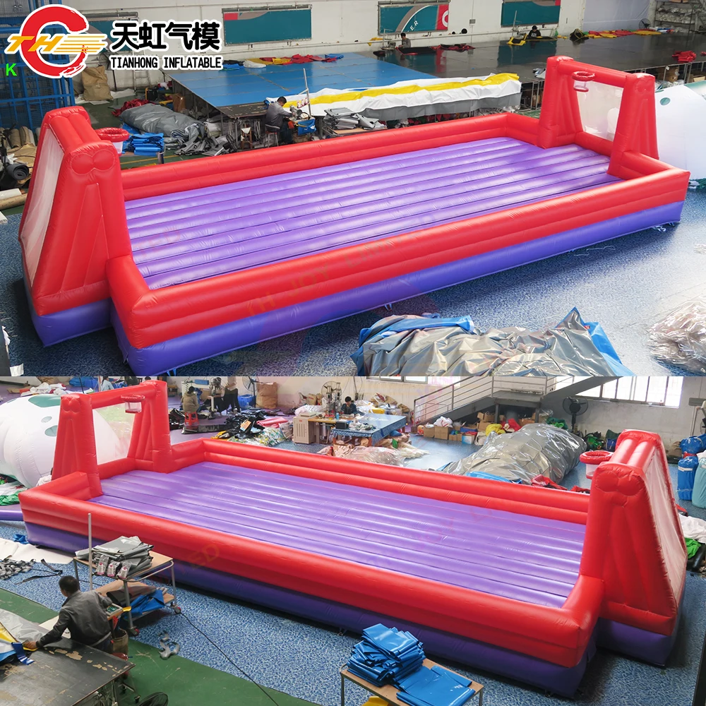 Free Shipment 10x5x2.5mH Inflatable Football Pitch Inflatable Soccer Playground with Air Ground