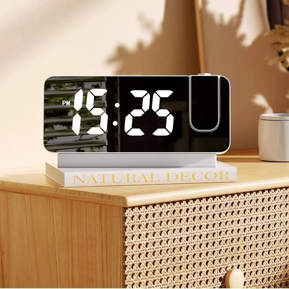 【Digital Projection】Silent Alarm Clock - Large Screen LED Display with Wall/Ceiling Time Projection