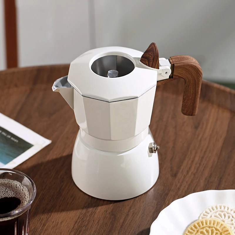 صمام مزدوج موكا وعاء ماكينة صنع قهوة اسبريسو سبائك الألومنيوم غطاء فارغ 100 مل (2 كوب) إبريق قهوة ماكينة اسبريسو أواني القهوة