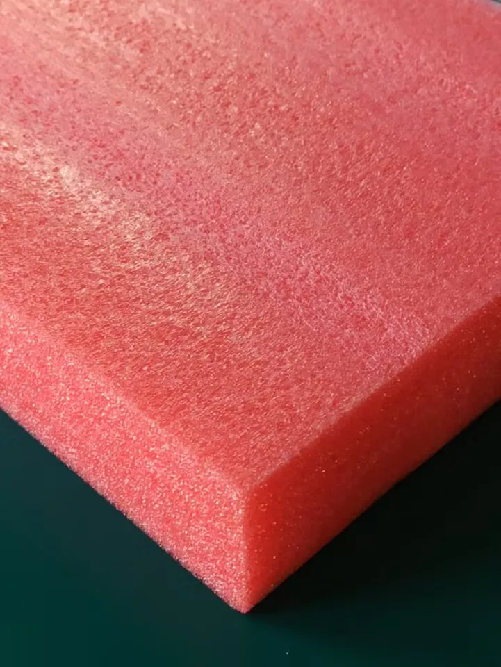 A4 Size Thick 50mm Red Color Polyethylene Block EPE Cushion Foam Sheet For Packing Packaging And Crafts