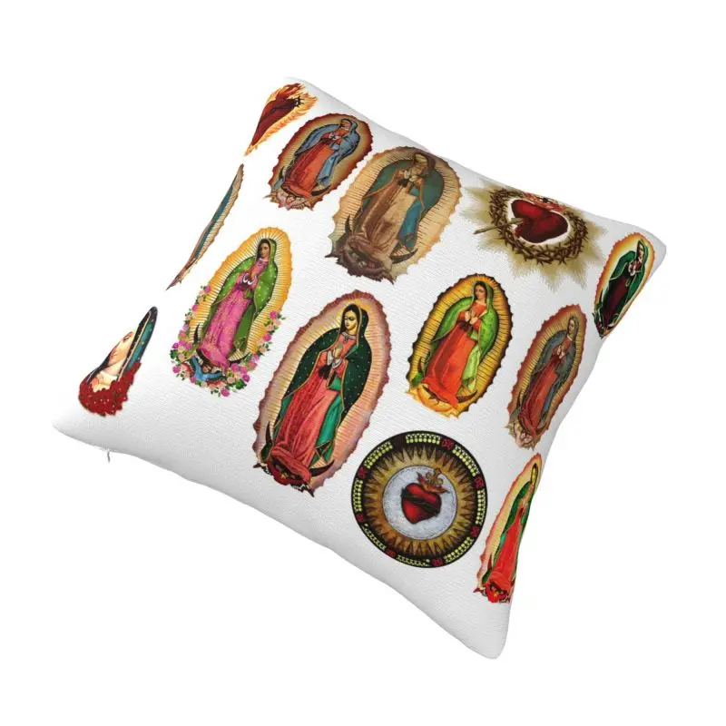 Custom Our Lady Of Guadalupe Virgin Mary Nordic Throw Pillow Cover Sofa Cushion