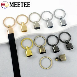 2/4/10 pz Meetee 14mm metallo O Ring fibbie portachiavi gancio chiusura borse lati Clip fibbia cintura cinturino di sicurezza accessori Hardware fai da te