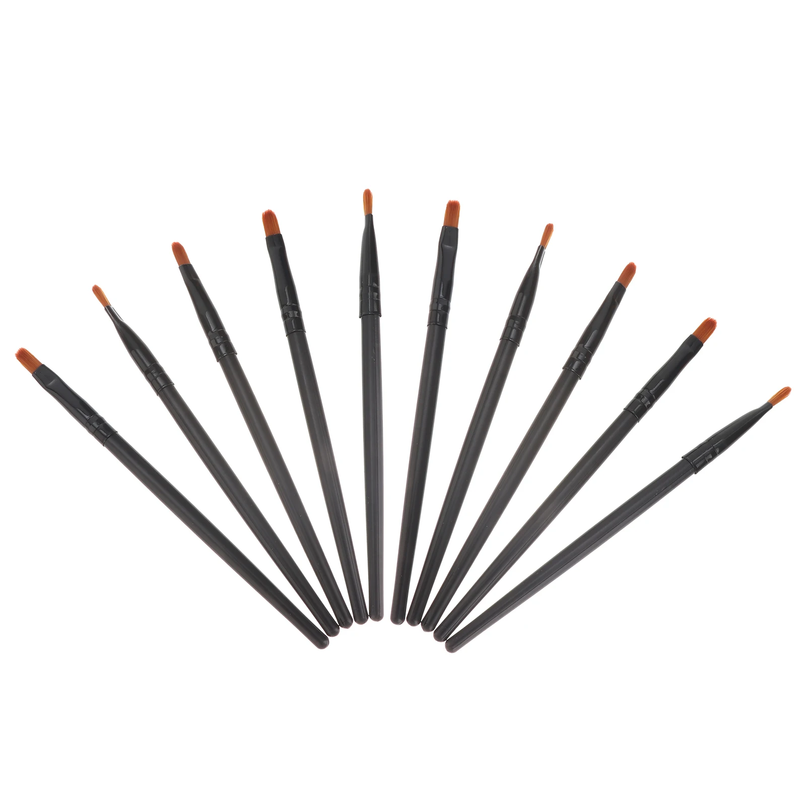 

10pcs Makeup Set Eyeshadow Applicator Wooden H Eye Shadow Nose Shadow Lip Color Blush Daily Professional Use