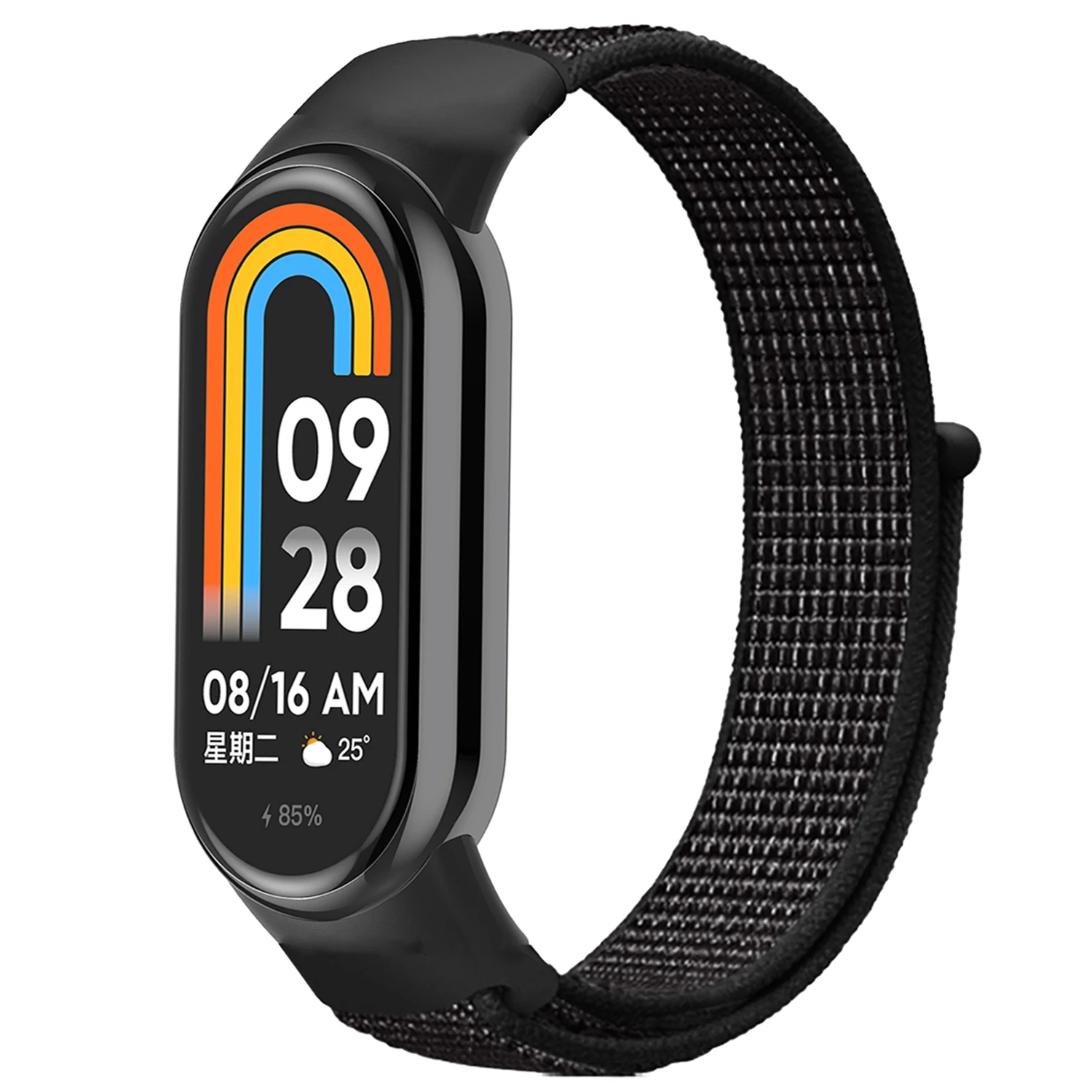 Nylon-Schlaufenarmband für Xiaomi Mi Band 10 9 8, Armband, Armband, Correa, Ersatz-Pulsera, Xiaomi Smart Band 10 9 8, NFC-Armband