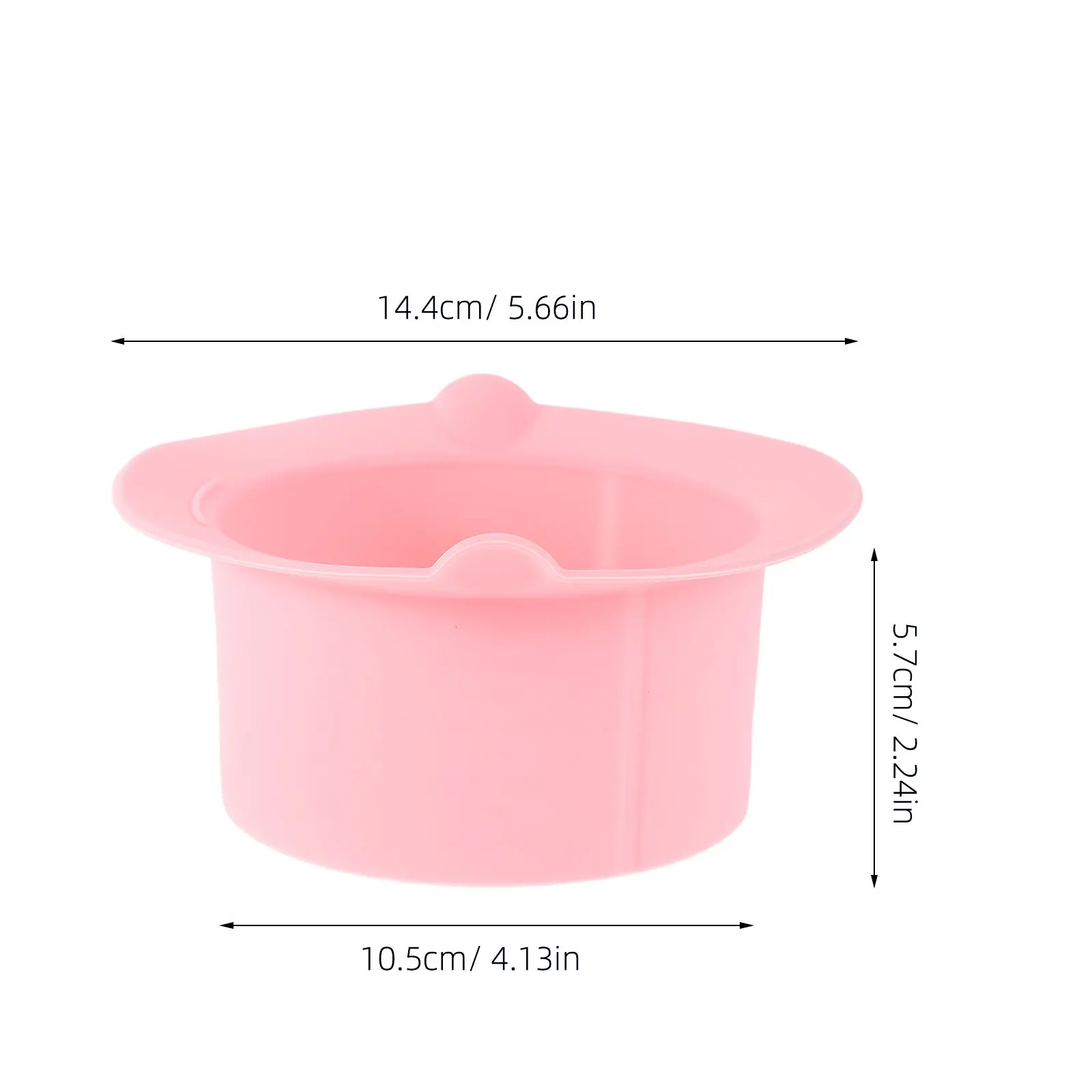 Silicone Wax Melting Bowl Non-Stick Heat-Resistant Pot Reusable Wax Bean Warmer Pink for Professional Salon Home Use view 3