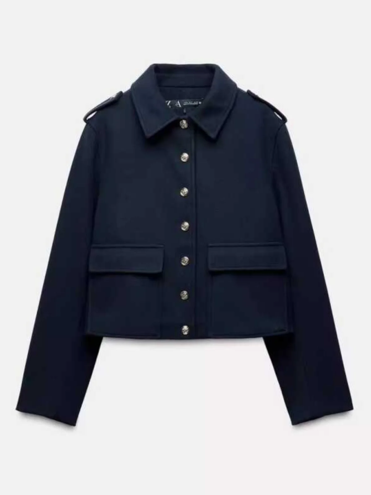 

Spring Autumn 2025 New Women's Commuter Sle High Waist ort Jaet Navy Sle Button up Collar Fem Outerwear Coat