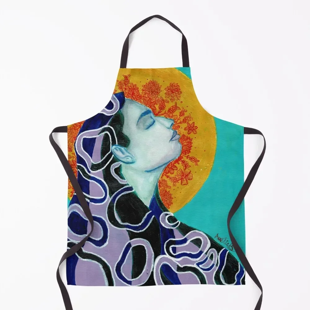 

Lady At Sunrise Apron Chef Uniform kitchen clothes for men nail tech supplies Restaurant Kitchen Equipment Apron