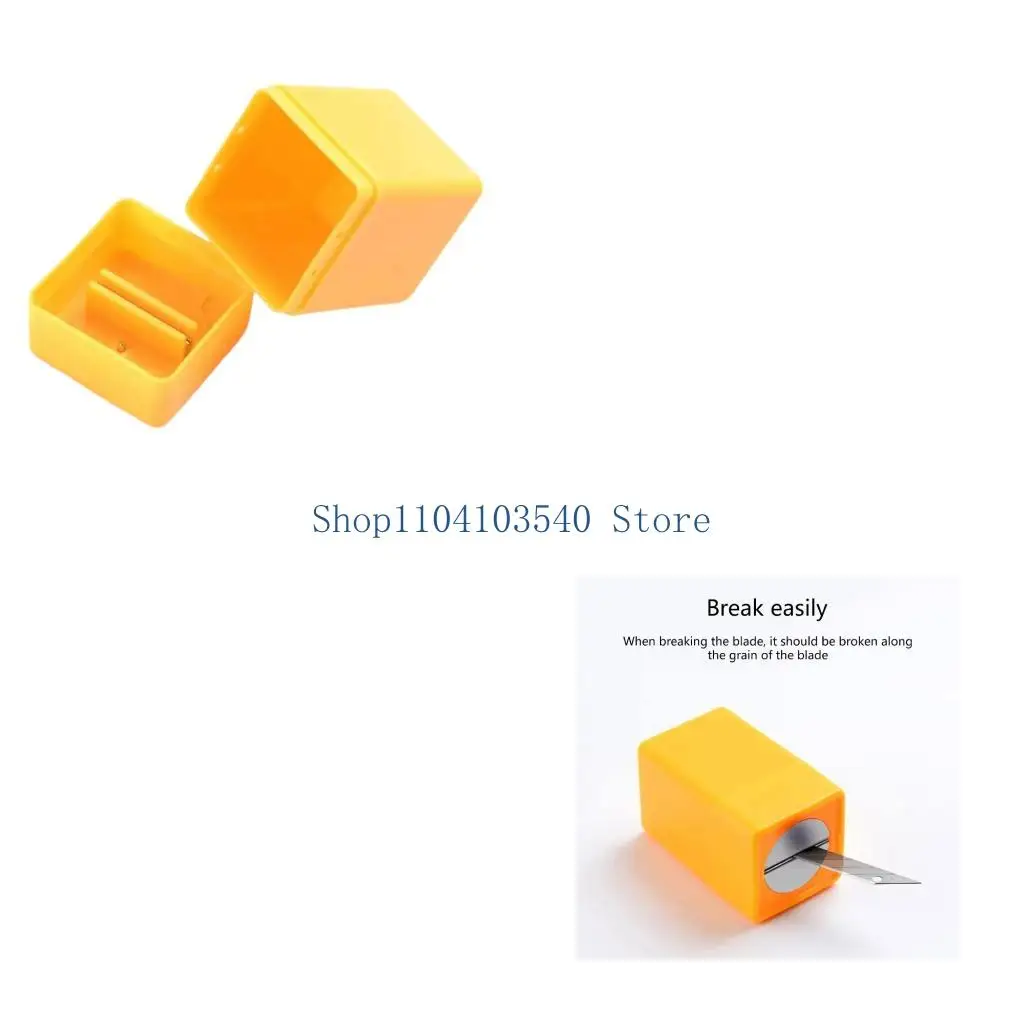 02DC Blade Disposal Container Barber Razors Storage Dispenser Waste Blade Cutter Device Safely Dispose of Used Blade Case