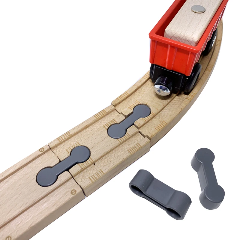 Jouet piste accessoires essentiels voie de Train jouets pour enfants connexion de Rail bois Compatible en bois P092