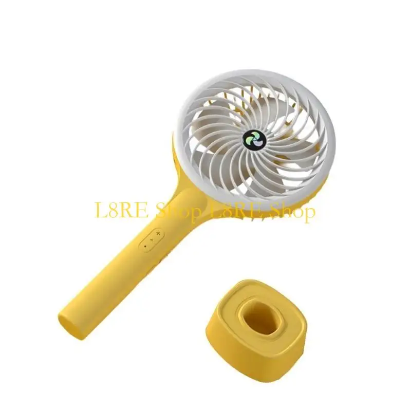 L8RE Mini Portable Cooling Handheld Fan 3 Speed Small Charging Powerful Handheld Fan 1200mAh for Travel/Outdoor/Gift