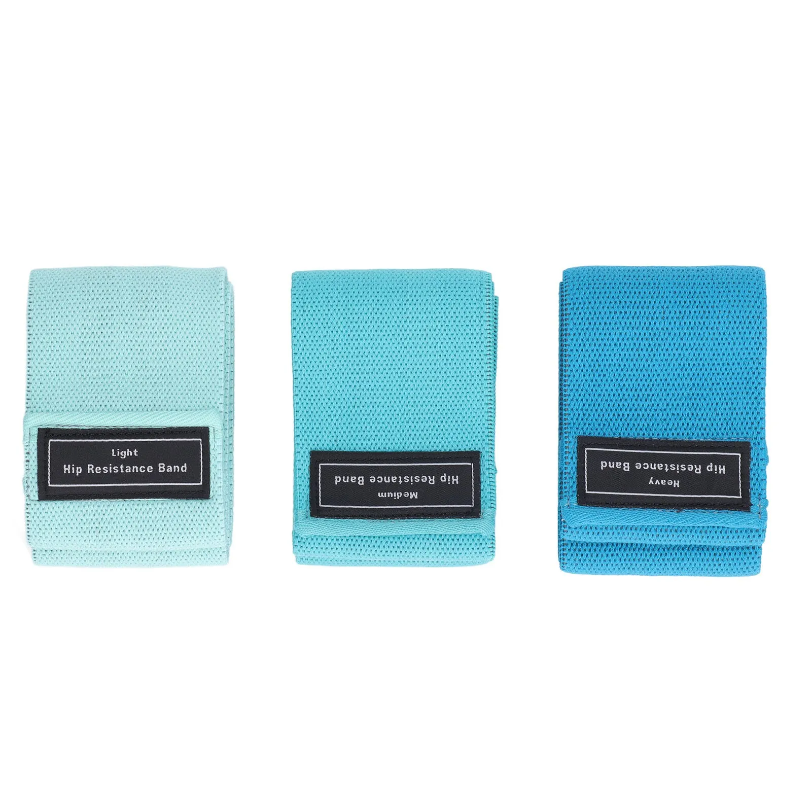 3PCS Resistance Bands Elastic High Pulling Force Exercise Workout Band for Legs Butt for Squat Hip Training Lake Blue, Blue, Dar