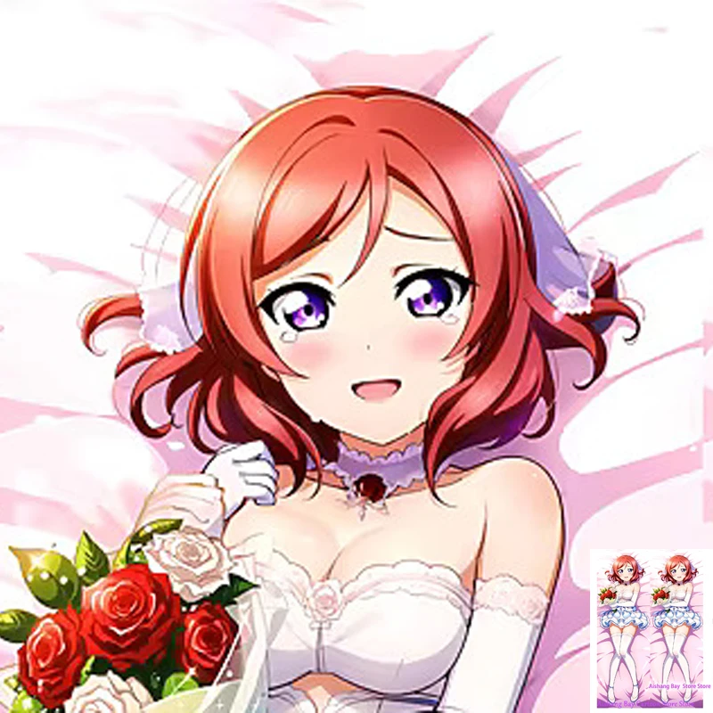 

Dakimakura Anime Jougasaki Mika Double Sided Print Life-size Body Pillow Cover Decoration