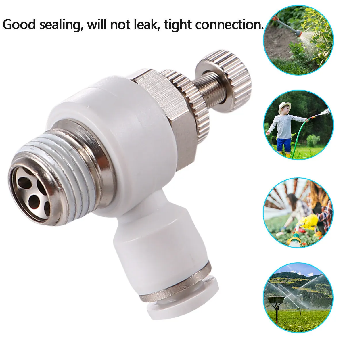 4Pcs Air Flow Control Valve Pneumatic Type Control Connector for Automatic Equipment Pressure Adjustment Tight Seal No Leakage