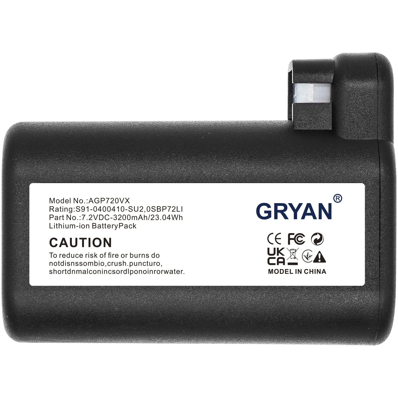 3200mAh GRYAN Battery For Electrolux 900257877 ERV7210TG 900257983 ERV7200DB 900258192 ERV5100IW 900258193 ERV5210TG