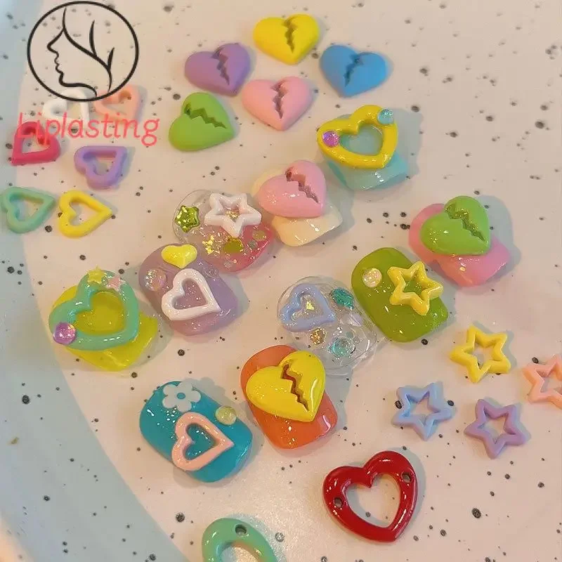 อุปกรณ์เล็บหวานความงามและสุขภาพ 3d อุปกรณ์เสริม Mini ไม่ง่ายที่จะหลุดออกเล็บเครื่องประดับน่ารักสี Lovely Hollow