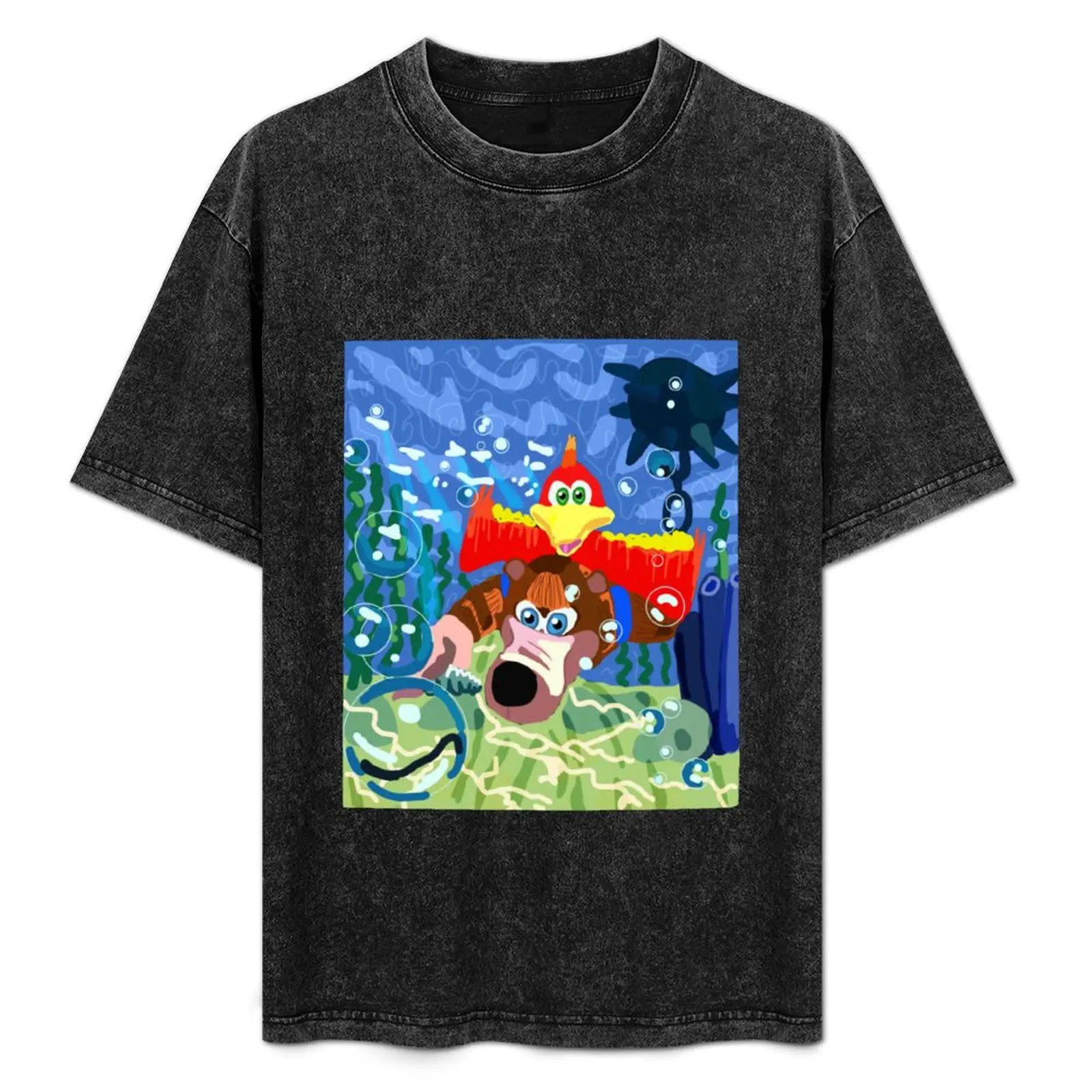 

Banjo Kazooie on a Swim T-Shirt Quick Dry Fishing T-Shirt