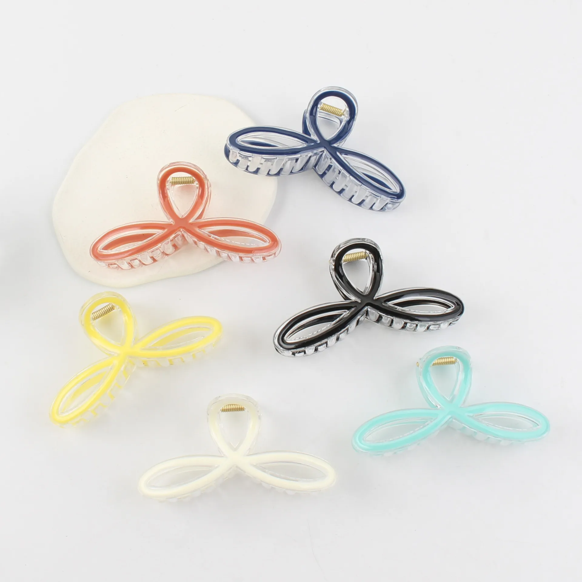 

S3452 Enamel Barrettes For Women Plastic Hairpin Big Hair Clip Bobby Pin Lady Girl Barrette Claw Clips Hair Accessories