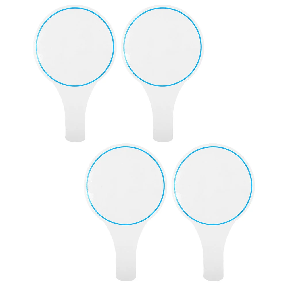 4 Pcs Paddle Board Score White Boards Single Sided Kt Handheld Scoreboard Kit Write Blank Whiteboards Student Use