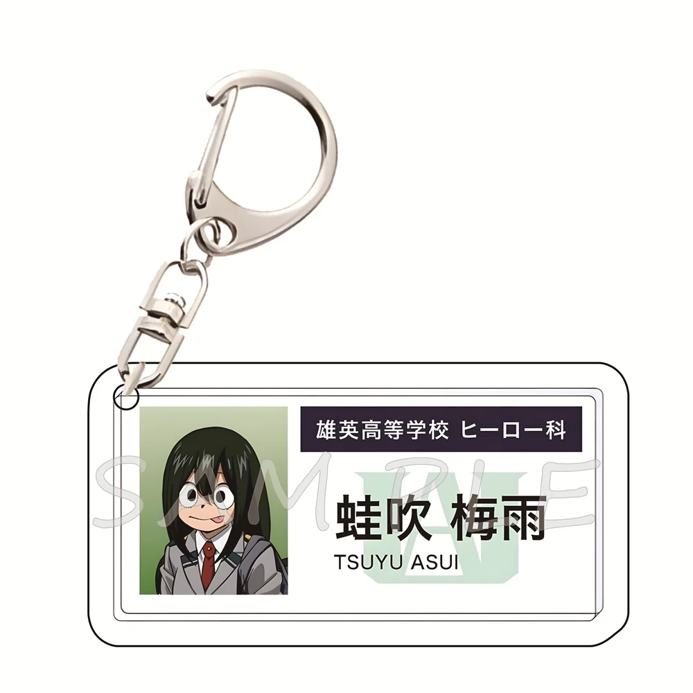 My Hero Academia 6cm Acryl-Schlüsselanhänger im UA High School Ausweis-Stil, Anime-Sammlerstück, Taschenanhänger, Auto-Schlüsselzubehör, Fan-Geschenk – Detail 10