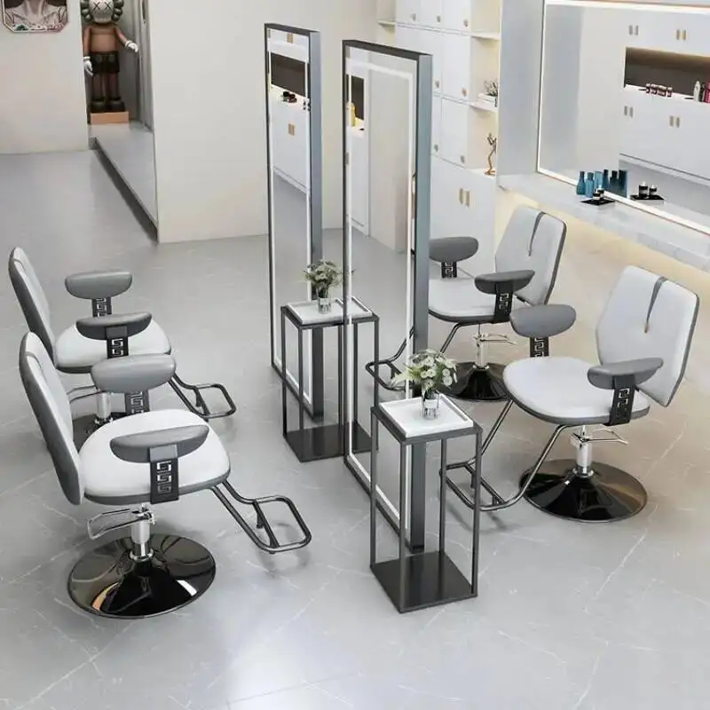 

Dedicated Salon Chairs Barber Swivel Hair Cutting Folded Down Seat Rotate Chairs Shampoo Cosmetic Sedie Tattoo Furniture AA
