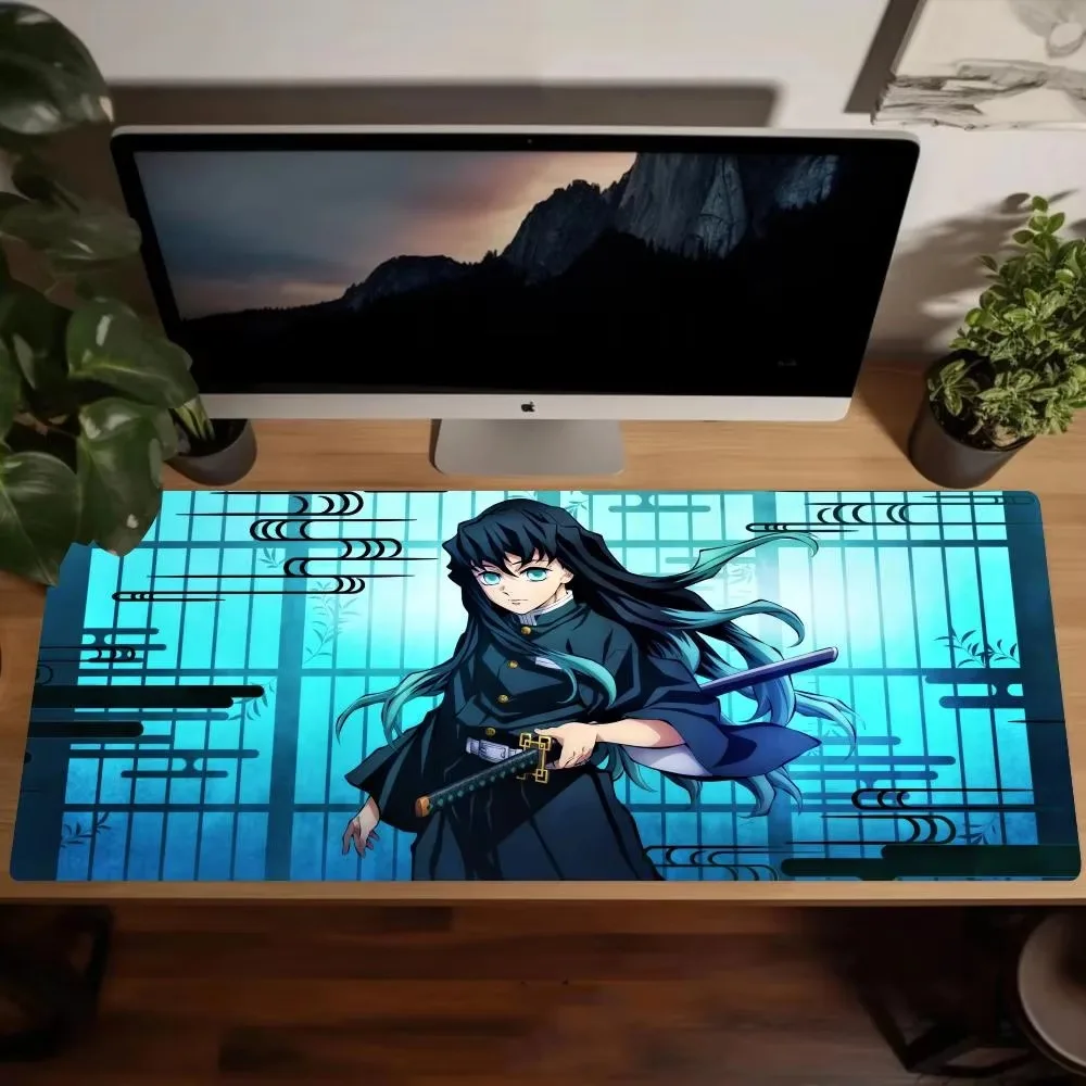 Cool Laptop Cushion Muichiro Tokito 1200x600 Rubber xl  Mouse Pad Custom 4mm Thicking Big Desk Mat Gaming E-spoorts Keyboard Pad