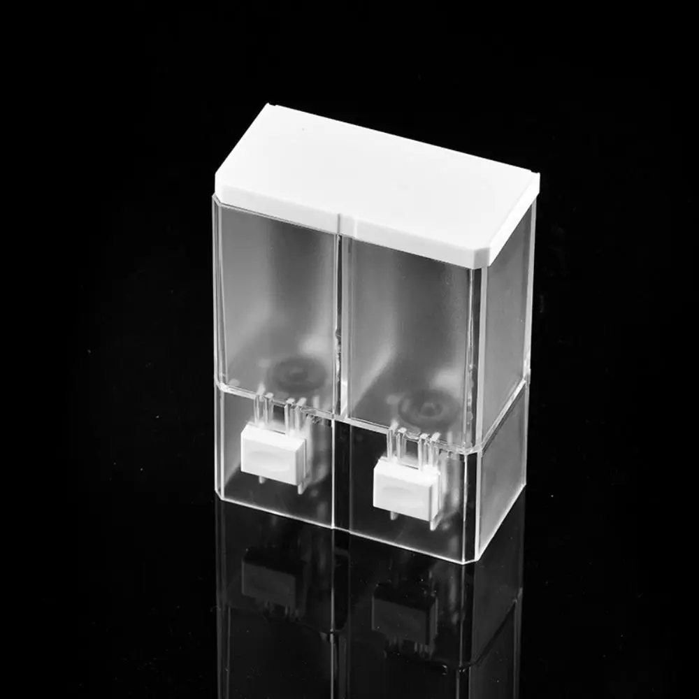 

Plastic 250ml Soap Dispenser Transparent Manual Shampoo Container Large Capacity Wall Mounted Shower Gel Container Bathroom