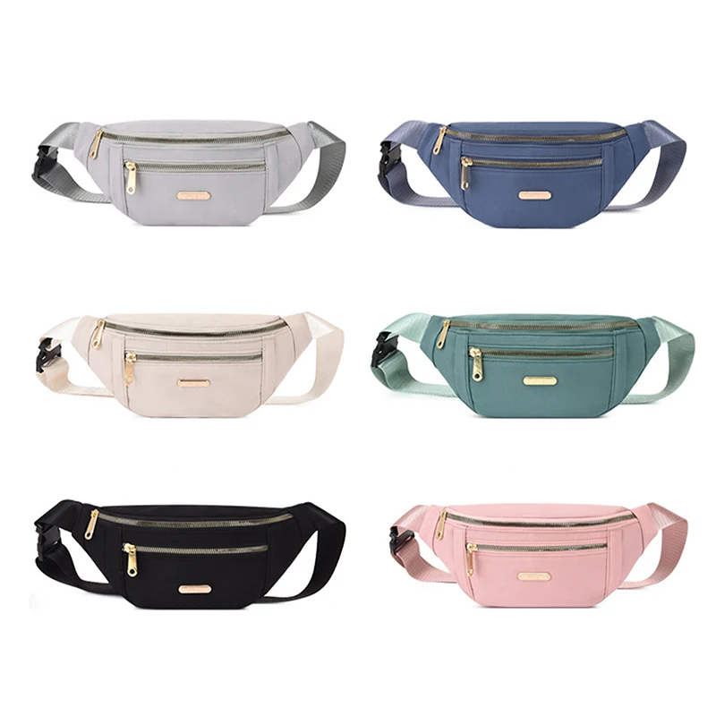 Commuter Fanny Pack Leisure Oxford Waist Bags for Ladies Students Shoulder Crossbody Chest Bags All-match Pouch Bags for Women