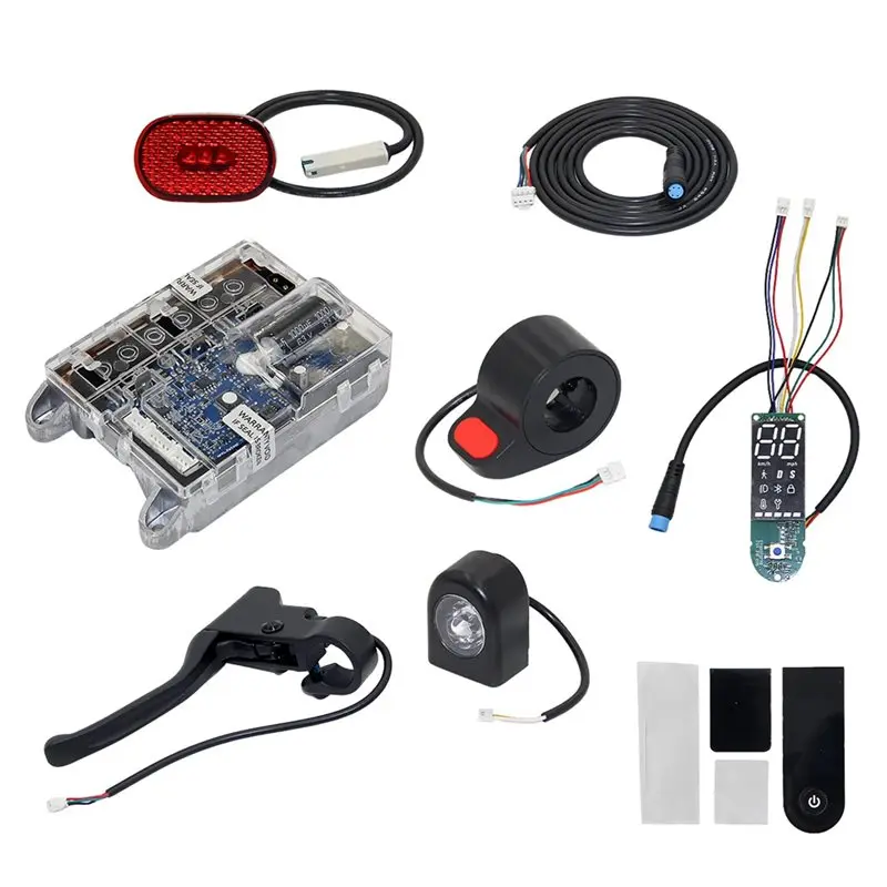 RTENTE-For Pro2 Electric Scooter Controller Assembly Digital Display, Brake Lever, And Front/Rear Lights
