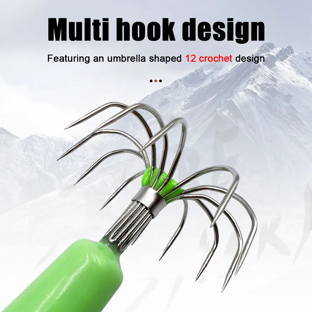 1Pcs Luminous Cuttlefish Squid Jig Hook 12g-96g 12 Needles Octopus Glow Jigs Artificial Bait Hard Turlutte Lure Shrimp Bait