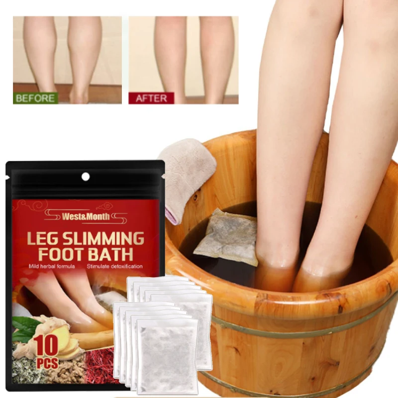 Ginger Foot Soak Leg Slimming Foot Bath Improve Sleep Nourish Detoxification Body Toxin Herb Spa Relax Massage Foot Care 10pcs